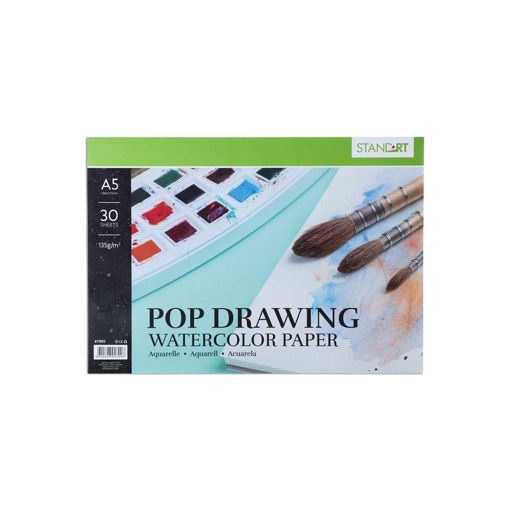 Picture of 135GSM A5 GLUED WATERCOLOUR PAD 30 PAGES